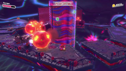 Kirby Ranger Treasure Road Gigatzo Kills Enemy