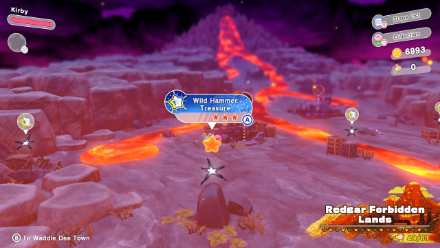 Kirby and the Forgotten Land - Wild Hammer Treasure Road