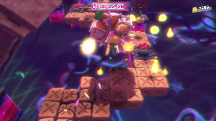 Kirby Crystal Needle Treasure Road Jump over Gaps