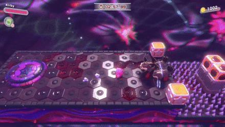 Kirby and the Forgotten Land - Inhale Multiple Enemies.gif