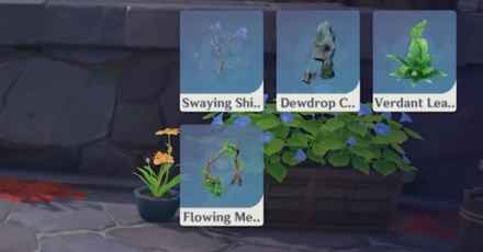 Genshin - Choose a Floral Scene