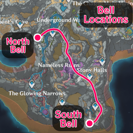 Genshin - Ring the Two Bell Locations