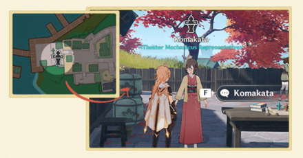 Genshin - Theater Mechanicus - Stage of Brilliance - Talk to Komakata to Play