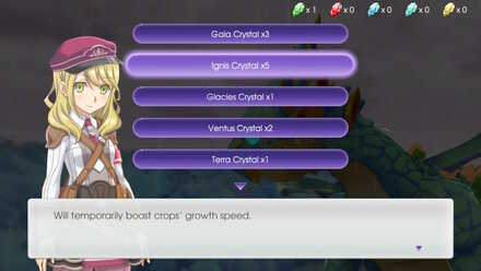 Ignis Crystals for faster harvesting