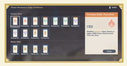 Genshin - Theater Mechanicus - Stage of Brilliance - Pick Wondrous Sticks