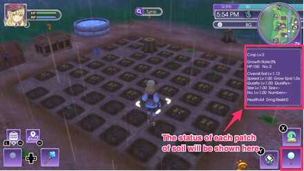 The Magnifying Glass will help you properly prepare by telling you about your soil