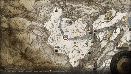 Elden Ring - Somber Ancient Dragon Smithing Stone Map View