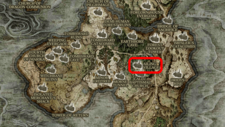 Elden Ring - Ailing Village Location