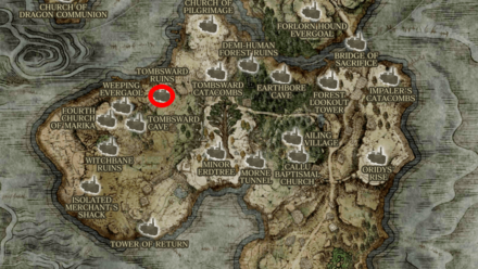 Elden Ring - Tombsward Ruins Location