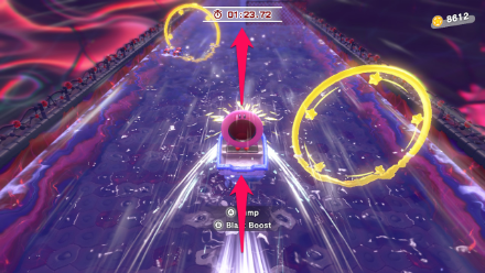 Kirby Ring Mouth Treasure Road Skip Yellow Rings