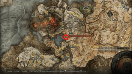 Elden Ring - Necromancer Garris Map Location