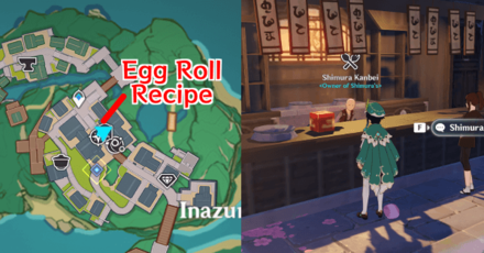 Genshin - Egg Roll Recipe Location