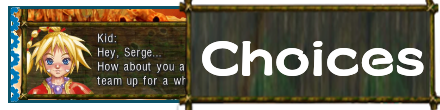 Chrono Cross Choices