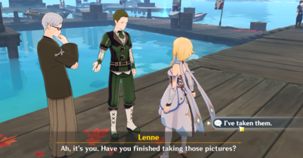 Genshin - Moon and Stars Inscribe Day 1 - Report back to Lenne