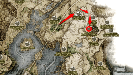 Elden Ring - Frenzied Flame Village Location