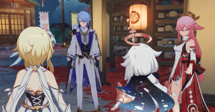 Genshin Impact - Kamisato Ayato during Irodori Festival