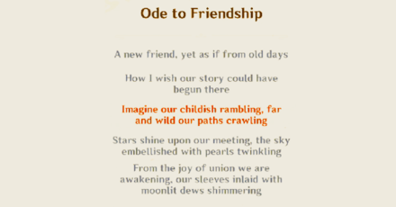 Genshin - Day 2 Moon and Stars Inscribe - Childish Rambling poem