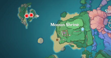 Genshin - Moon and Stars Inscribe - Sunny Loach Location