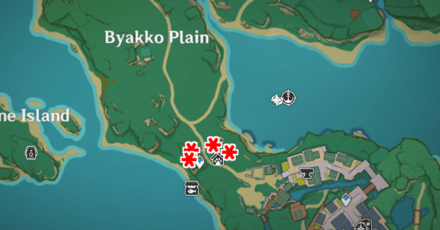 Genshin - Moon and Stars Inscribe - Kitsune Location