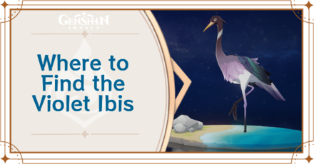 Genshin Impact - Where to Find Violet Ibis and Basic Information