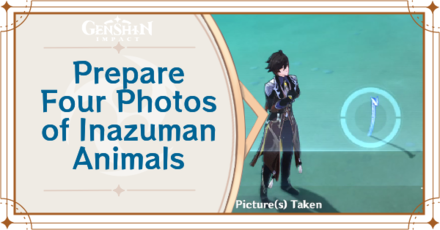Genshin Impact - How to Prepare Four Photos of Inazuma Animals Guide
