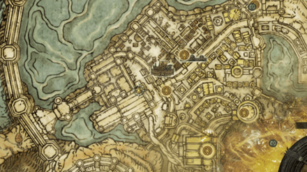 Leyndell Fortified Manor Seedbed Curse - Map Location