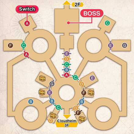 RF5 - SEED Floating Fortress 1F map