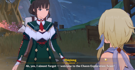 Genshin - Zhiqiong Lore - welcome to the exploration team