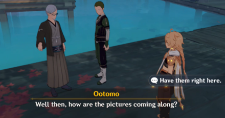 Genshin - Irodori Poetry Part 3 Quest Guide - Report Back to Ootomo