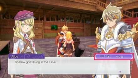 press L or R during conversations to recruit NPCs