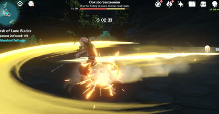 Genshin - Clash of Lone Blades Day 1 - Parry to Deal as much damage as possible