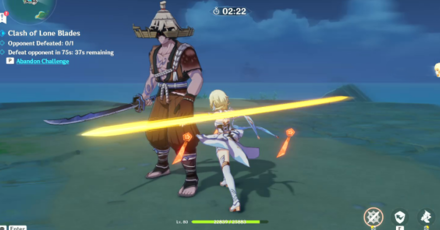 Genshin - Clash of Lone Blades Day 1 - Collect Valor Stacks as much as possible