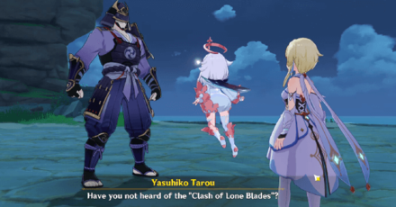 Genshin - Go Forth Golden Whirlwind - Talk to Yasuhiko Tarou