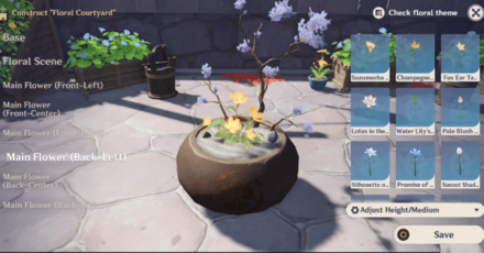 Genshin - Work on the Floral Courtyard