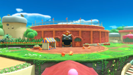 Kirby and the Forgotten Land Review Waddle Dee Town
