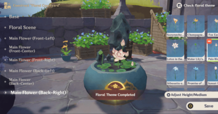 Genshin - Complete the Floral Theme