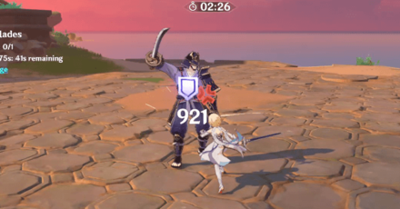 Genshin - Clash of Lone Blades Day 2 - Taunting increases his DEF