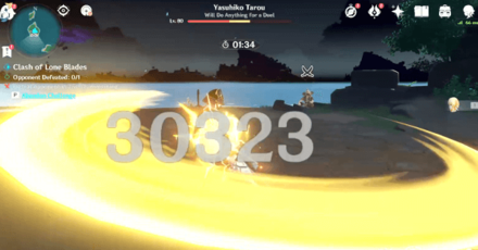 Genshin - Clash of Lone Blades Day 2 - Perfect Parry to deal more damage