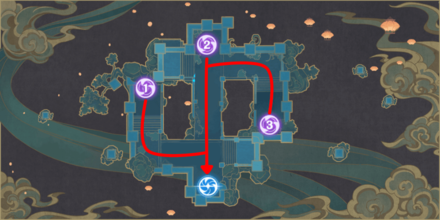 Genshin - Mehcanicus - Springtide Advent - Enemy Routes