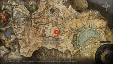 Elden Ring - Ancient Dragon Lansseax Map Location