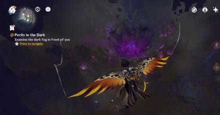 Genshin - In the Depths, an Unexpected Reunion - Examine the Dark Fog