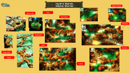 Hydra Marsh (Home World) Map