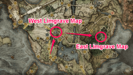 Elden Ring - West and East Limgrave Maps Location