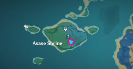 Genshin - Gray Snow Cat Map Location - Asase Shrine