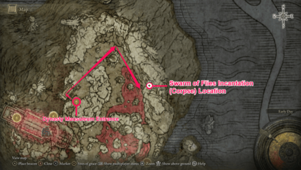 Elden Ring - Swarm of Flies location.png