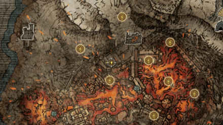 Volcano Manor Seedbed Curse - Map Location