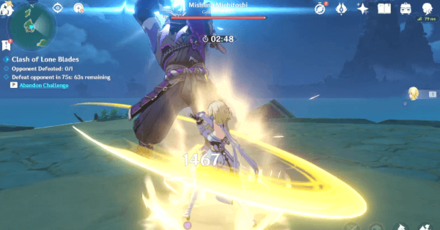 Genshin - Clash of Lone Blades Day 3 - Sword Shine Press Parry