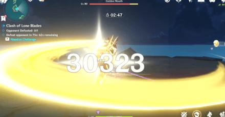 Genshin - Clash of Lone Blades Day 3 - Perfect Parry gives the most damage