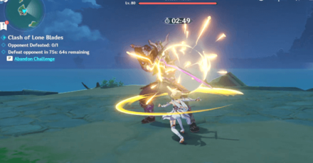 Genshin - Clash of Lone Blades Day 3 - Attack his Parry to make him attack