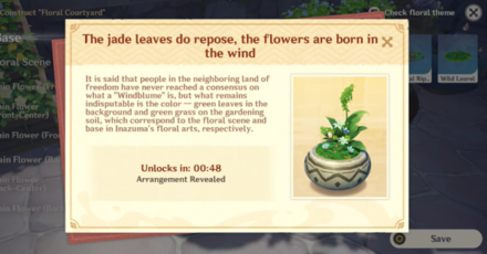 Genshin - Begin Working on the Floral Courtyard